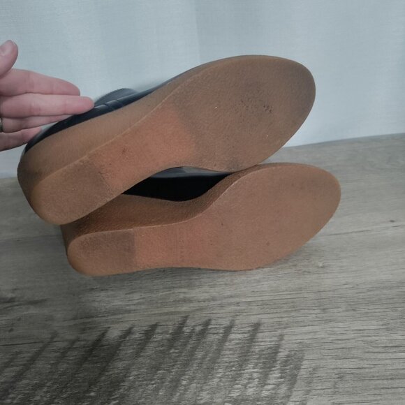 Cole Haan Women's Black Auden Short Waterproof Wedge Ankle Boot Bootie 10B - Picture 7 of 11